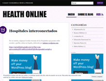 Tablet Screenshot of healthonlineuam.wordpress.com