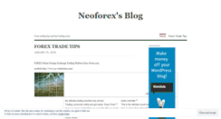 Desktop Screenshot of neoforex.wordpress.com