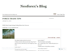 Tablet Screenshot of neoforex.wordpress.com