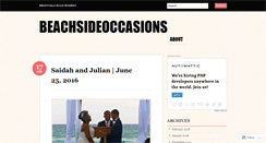 Desktop Screenshot of beachsideoccasions.wordpress.com