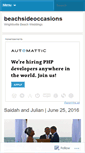 Mobile Screenshot of beachsideoccasions.wordpress.com