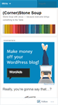 Mobile Screenshot of cornerstonesoup.wordpress.com