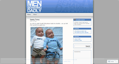 Desktop Screenshot of menbehavingdadly.wordpress.com