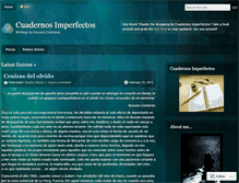 Tablet Screenshot of cuadernosimperfectos.wordpress.com