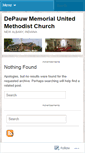 Mobile Screenshot of depauwumc.wordpress.com