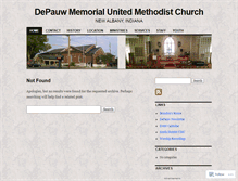 Tablet Screenshot of depauwumc.wordpress.com