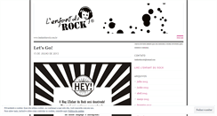 Desktop Screenshot of lenfantdurock.wordpress.com