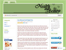 Tablet Screenshot of beautyinhealth.wordpress.com