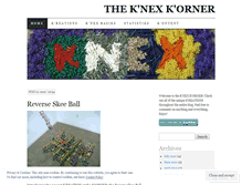 Tablet Screenshot of knexkorner.wordpress.com