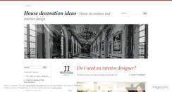 Desktop Screenshot of housedecorationideas.wordpress.com