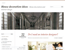 Tablet Screenshot of housedecorationideas.wordpress.com