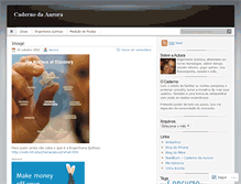 Tablet Screenshot of cadernodaaurora.wordpress.com