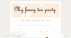 Desktop Screenshot of myfancyteaparty.wordpress.com