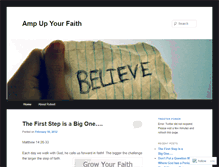 Tablet Screenshot of ampupyourfaith.wordpress.com