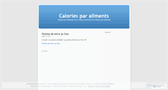 Desktop Screenshot of caloriesparaliments.wordpress.com