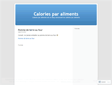 Tablet Screenshot of caloriesparaliments.wordpress.com