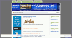 Desktop Screenshot of malayalamchristiansongs.wordpress.com