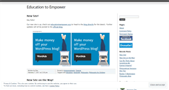 Desktop Screenshot of educationtoempower.wordpress.com