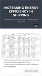 Mobile Screenshot of energyefficientshipping.wordpress.com