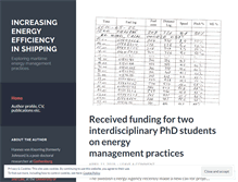 Tablet Screenshot of energyefficientshipping.wordpress.com