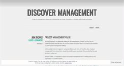 Desktop Screenshot of discoverpm.wordpress.com