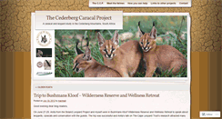 Desktop Screenshot of cederbergcaracalproject.wordpress.com