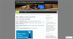 Desktop Screenshot of comthreesixteen.wordpress.com