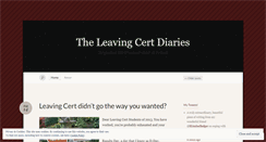 Desktop Screenshot of leavingcertdiaries.wordpress.com
