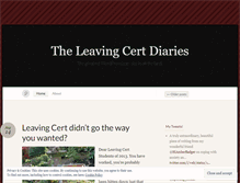 Tablet Screenshot of leavingcertdiaries.wordpress.com