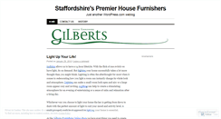 Desktop Screenshot of gilbertsfurnishers.wordpress.com