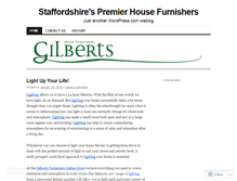 Tablet Screenshot of gilbertsfurnishers.wordpress.com