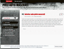 Tablet Screenshot of pieleautomaserati.wordpress.com.pieleautomaserati.wordpress.com