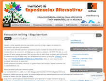 Tablet Screenshot of invernaderoexperiencias.wordpress.com