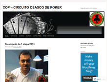Tablet Screenshot of circuitoosascodepoker.wordpress.com