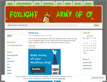 Tablet Screenshot of foxlight.wordpress.com