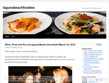 Tablet Screenshot of lagunabeachfoodies.wordpress.com