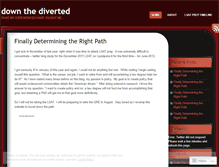 Tablet Screenshot of downthediverted.wordpress.com