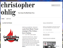 Tablet Screenshot of christopherohlig.wordpress.com