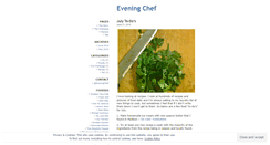 Desktop Screenshot of eveningchef.wordpress.com