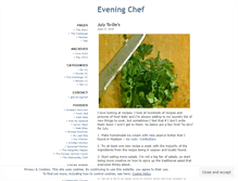 Tablet Screenshot of eveningchef.wordpress.com