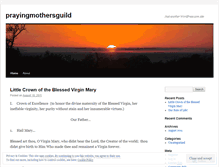 Tablet Screenshot of prayingmothersguild.wordpress.com