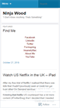Mobile Screenshot of ninjaw00d.wordpress.com