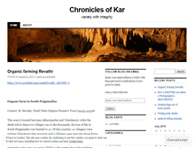 Tablet Screenshot of karchronicles.wordpress.com