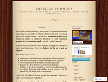 Tablet Screenshot of americancommons.wordpress.com