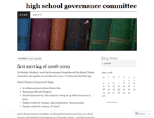 Tablet Screenshot of hsgovernance.wordpress.com