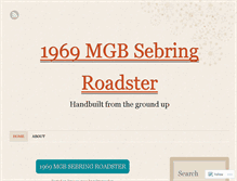 Tablet Screenshot of 1969sebringroadster.wordpress.com
