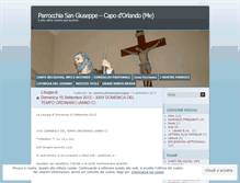 Tablet Screenshot of parrocchiasangiuseppe.wordpress.com