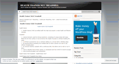Desktop Screenshot of healthtrainer502ttreadmillqymj.wordpress.com