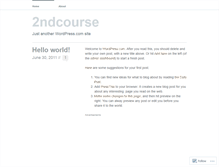 Tablet Screenshot of 2ndcourse.wordpress.com