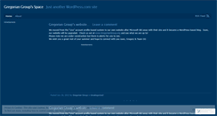 Desktop Screenshot of gregoriangroup.wordpress.com